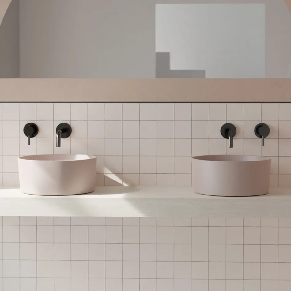 Lavabo à poser en céramique de différentes finitions fabriqué en Italie - Balls Viadurini