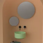 Lavabo à poser en céramique de différentes finitions fabriqué en Italie - Balls Viadurini