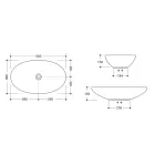 Vasque à poser en céramique brillante ou mate Made in Italy - Ferry Viadurini