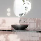 Vasque à poser en céramique brillante ou mate Made in Italy - Ferry Viadurini