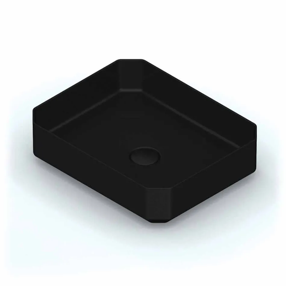 Vasque à poser en céramique moderne made in Italy, Zulimo Viadurini