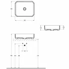 Vasque à poser en céramique moderne made in Italy, Zulimo Viadurini