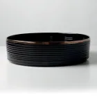 Évier à poser en grès cérame avec bordure émaillée - Vibration Viadurini