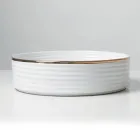 Évier à poser en grès cérame avec bordure émaillée - Vibration Viadurini