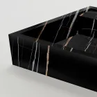 Lavabo à poser en grès cérame effet marbre, fabriqué en Italie - Cervia Viadurini