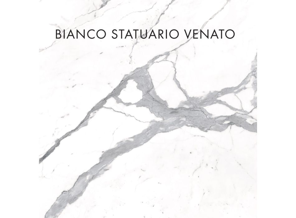 Lavabo à poser en grès cérame effet marbre Made in Italy - Cervia Viadurini