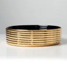 Vasque à poser en grès cérame ondulé fabriqué en Italie - Vibrazione Viadurini