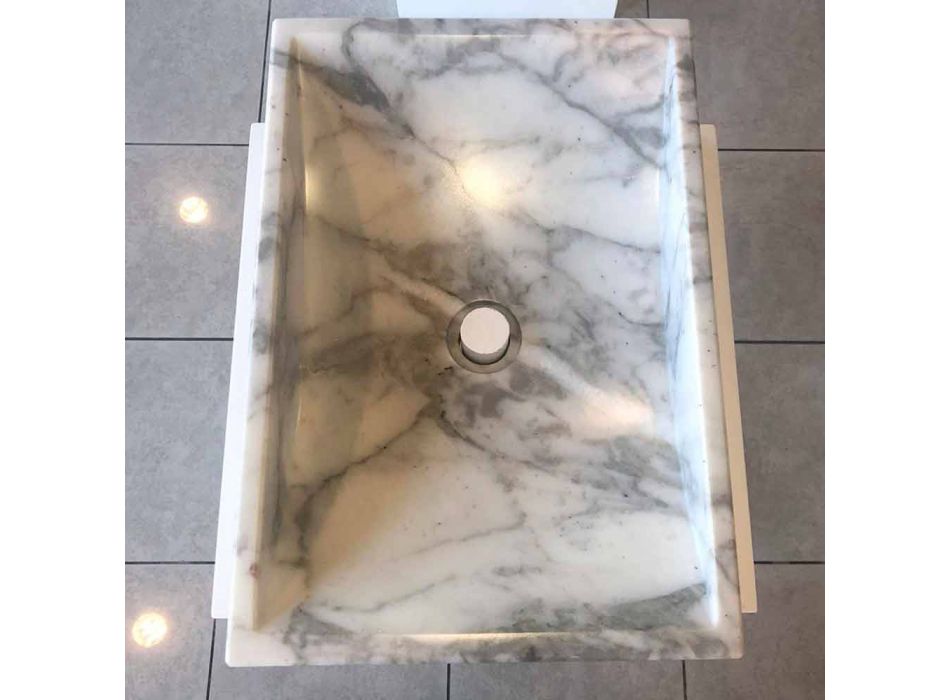 Vasque à poser en marbre Made in Italy - Canova Viadurini