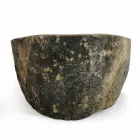 Vasque à poser en pierre de rivière naturelle Agra Viadurini