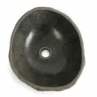 Vasque à poser en pierre de rivière naturelle Agra Viadurini