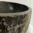 Vasque à poser en pierre de rivière naturelle Agra Viadurini