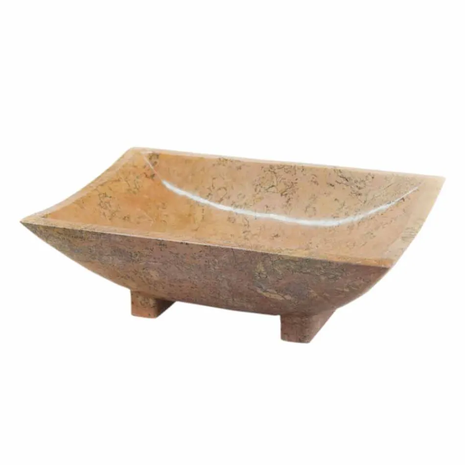 lavabo en pierre naturelle Iria, 50x30x16 cm Viadurini
