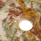 Vasque à poser en pierre d'onyx Leila, pièce unique faite à la main Viadurini