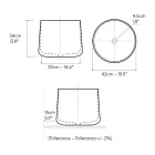 Vasque à poser en porcelaine tournée à la main - Nomad Viadurini