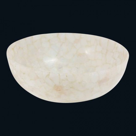Lavabo en quartz de cristal Tala, à la main d'une seule pièce Viadurini