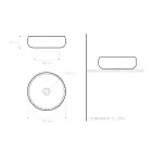 Vasque à poser en finition Raku Clay Platinum Made in Italy - Ribano Viadurini