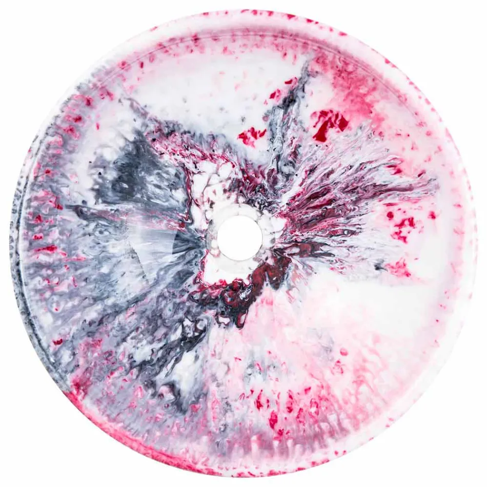 Vasque à poser moderne en résine bicolore - Dogliola Viadurini