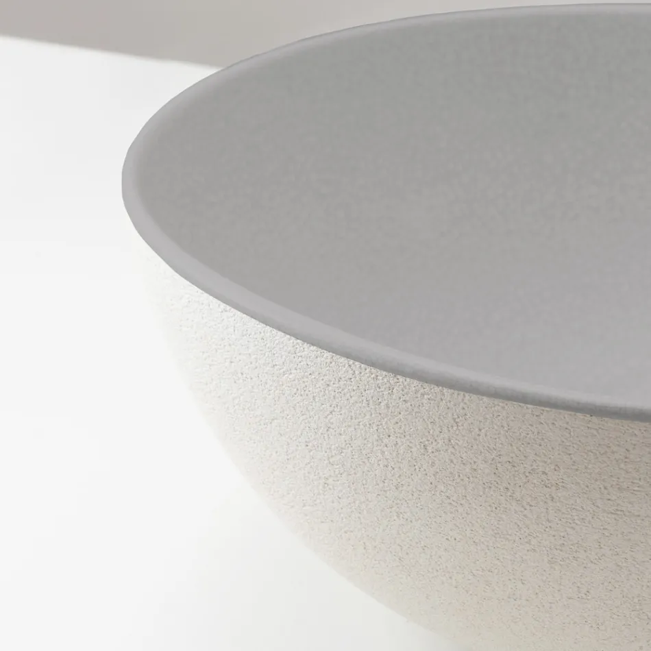 Évier de comptoir Raku tourné à la main, fabriqué en Italie - Magma Viadurini