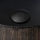 Lavabo de comptoir Balance en terre rouge naturelle décapée à la main Viadurini