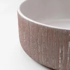 Lavabo de comptoir Balance en terre rouge naturelle décapée à la main Viadurini