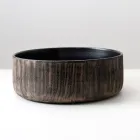 Lavabo de comptoir Balance en terre rouge naturelle décapée à la main Viadurini