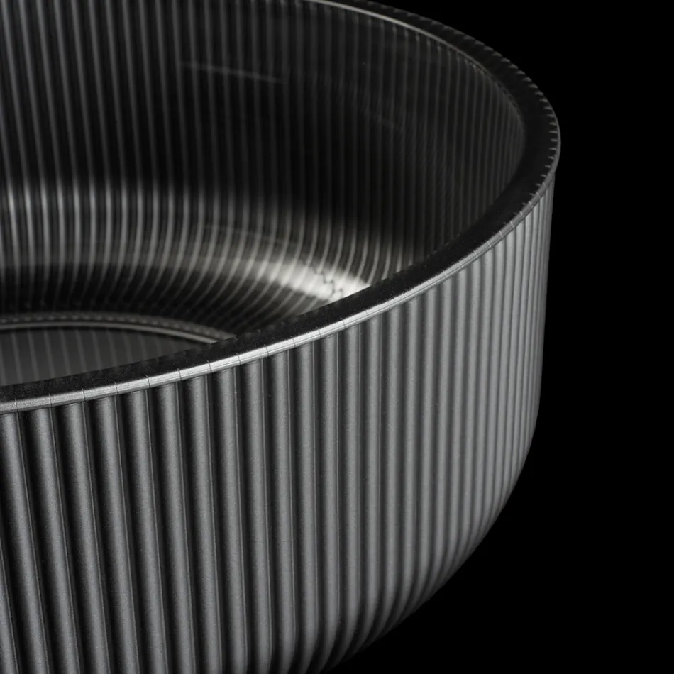 Vasque à poser en verre vénitien peint et recouvert de résine - Excelsior Viadurini