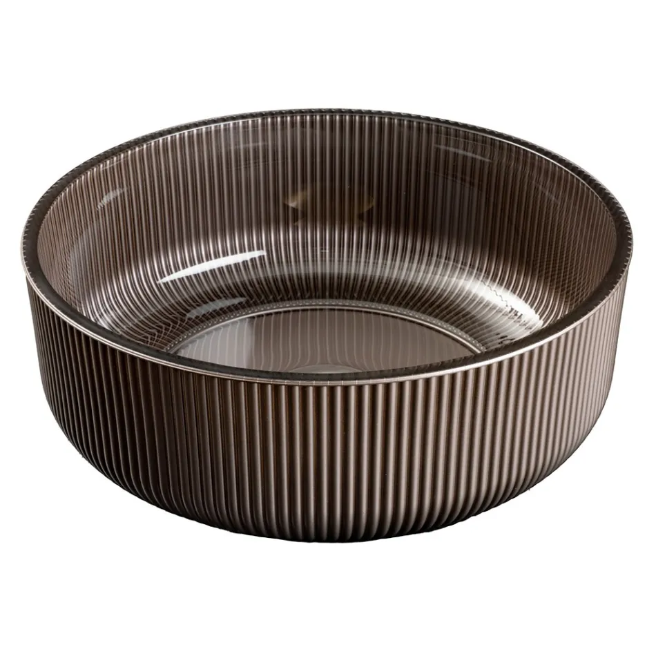 Vasque à poser en verre vénitien peint et recouvert de résine - Excelsior Viadurini