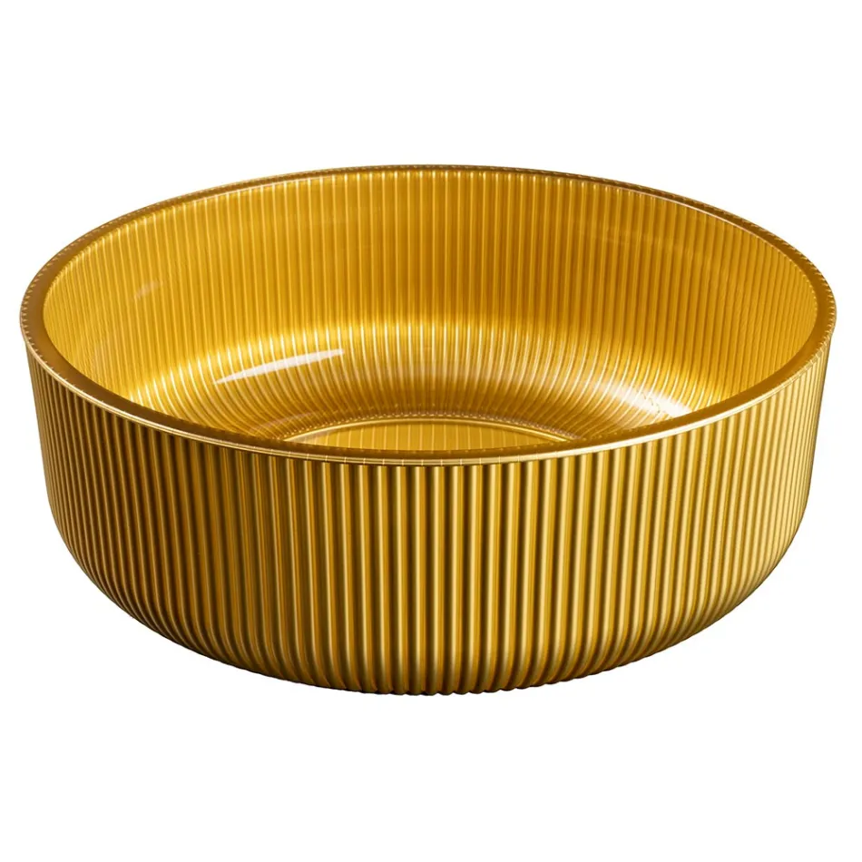 Vasque à poser en verre vénitien peint et recouvert de résine - Excelsior Viadurini