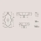 Lavabo à poser moderne en céramique brillante Made in Italy - Cube Viadurini