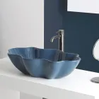 Lavabo à poser moderne en céramique brillante Made in Italy - Cube Viadurini