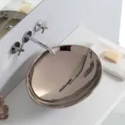 Lavabo à poser moderne en céramique fabriqué en Italie Viadurini