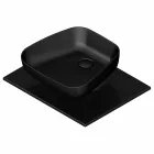 Lavabo à poser en céramique moderne fabriqué en Italie, Reale Viadurini