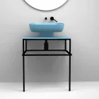 Lavabo à poser en céramique moderne fabriqué en Italie, Reale Viadurini