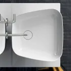 Lavabo à poser en céramique moderne fabriqué en Italie, Reale Viadurini