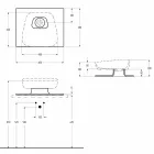 Lavabo à poser en céramique moderne fabriqué en Italie, Reale Viadurini