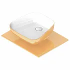 Lavabo à poser en céramique moderne fabriqué en Italie, Reale Viadurini