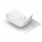 Lavabo à poser en céramique moderne fabriqué en Italie, Reale Viadurini