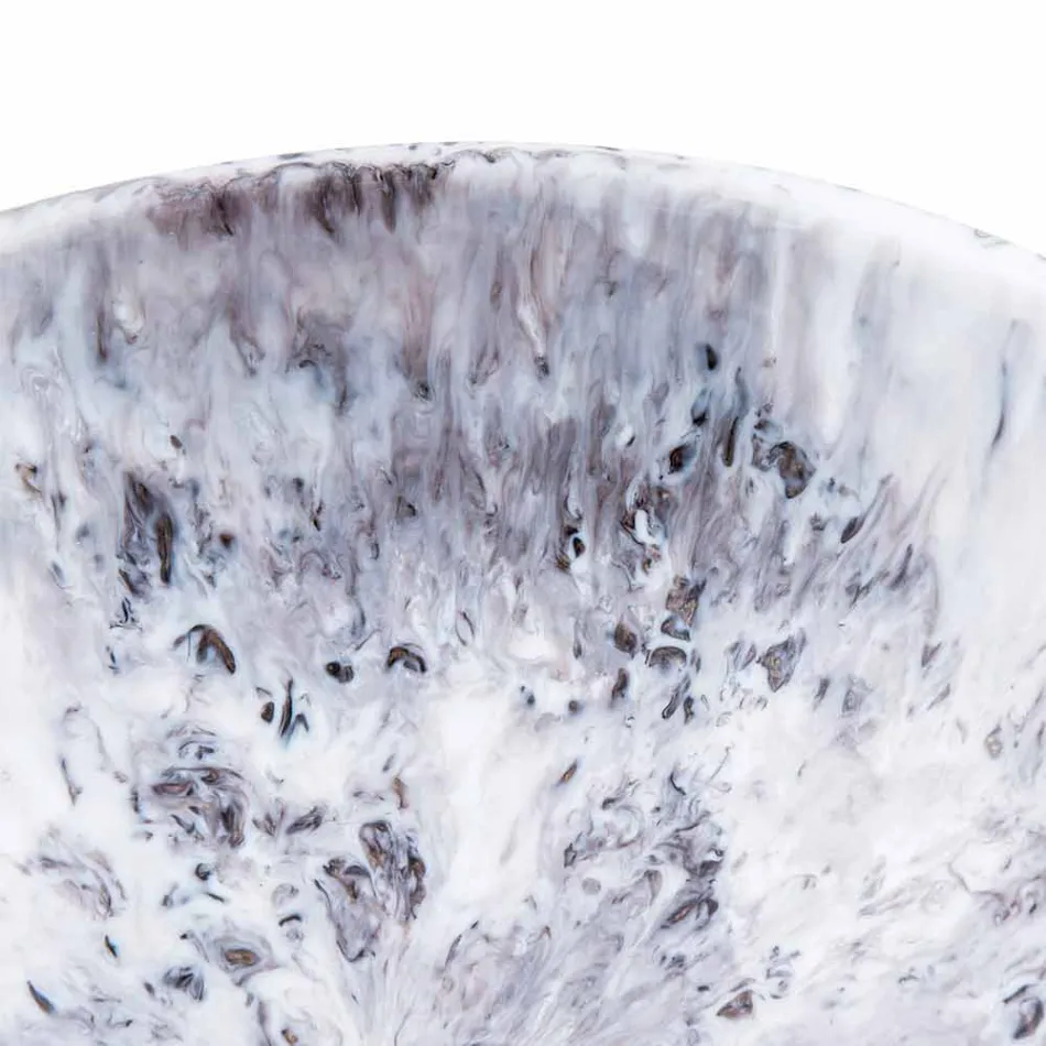 Vasque à poser moderne en résine marron et noire - Dogliola Viadurini