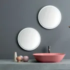 Lavabo à poser ovale en céramique mate Made in Italy - Nelly Viadurini
