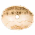 Lavabo à poser fait main en pierre d'onyx - Barolo Viadurini