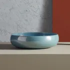 Lavabo de salle de bain à poser en argile réfractaire fabriqué en Italie - Tallone Viadurini