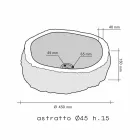 Comptoir soutien Piece marbre beige Mumbai Viadurini