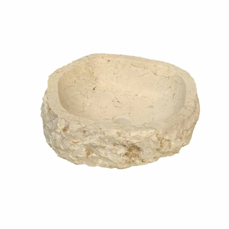 Comptoir soutien Piece marbre beige Mumbai Viadurini