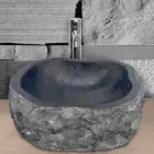 Comptoir pièce de support en marbre noir Mumbai Viadurini