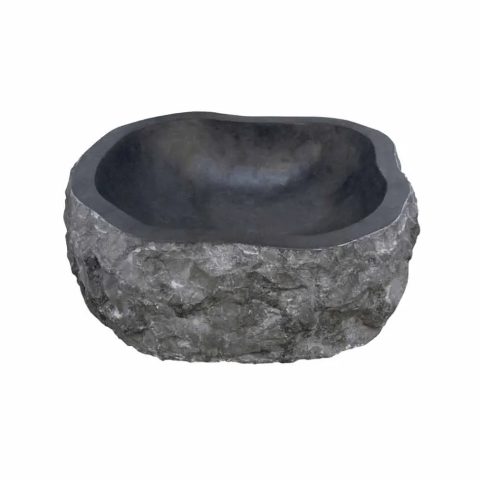 Comptoir pièce de support en marbre noir Mumbai Viadurini