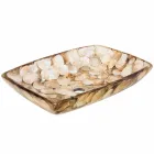 Lavabo seule pièce en résine artificielle Inez, faite main Viadurini