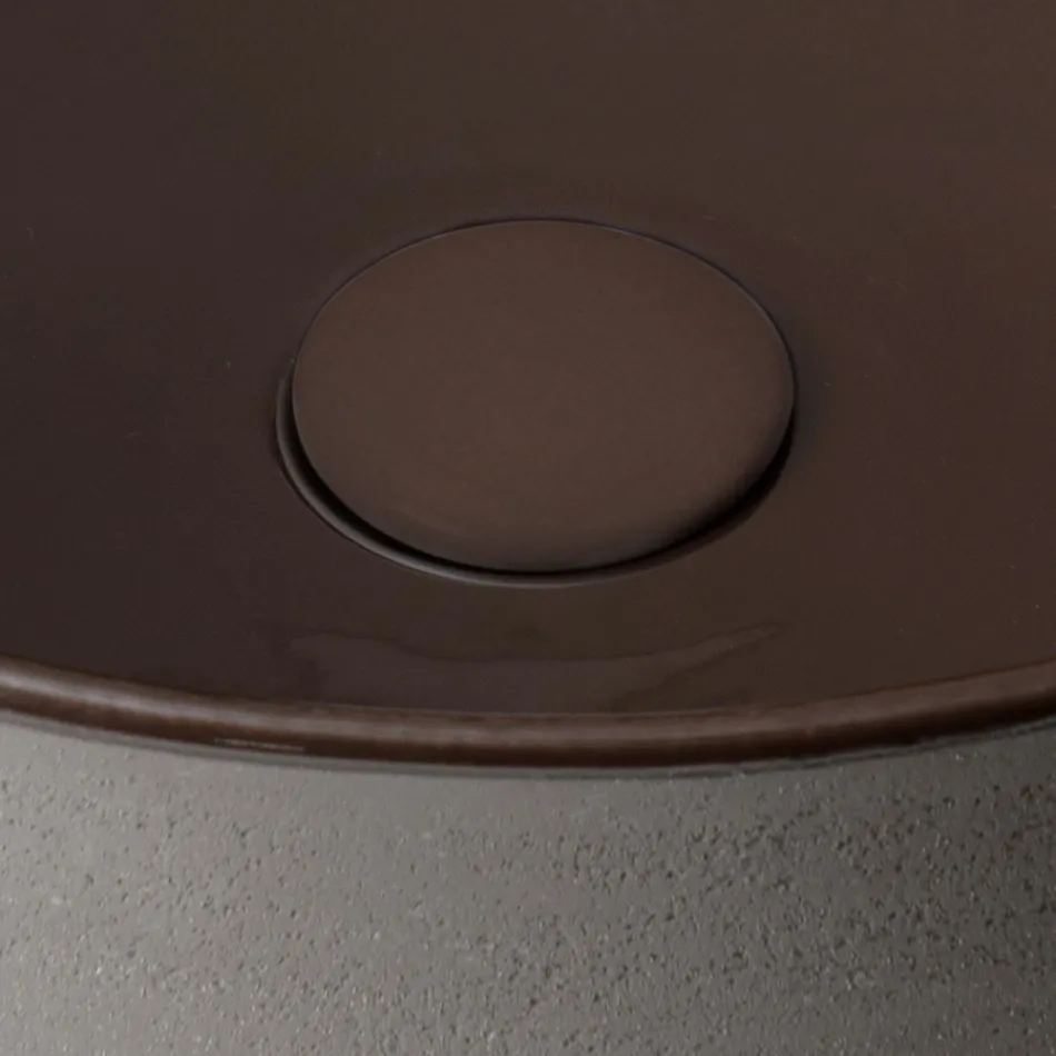 Vasque à poser en terre naturelle, disponible en différentes finitions - Balance Viadurini