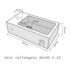Comptoir support rectangulaire Onyx Bintan Viadurini