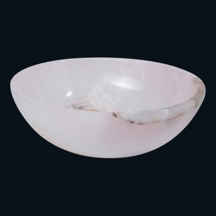 Rond rose lavabo onyx Atrée, une pièce Viadurini