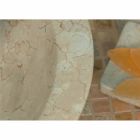 Comptoir soutien Round Natural Stone Beige extérieur Raw Pai Viadurini